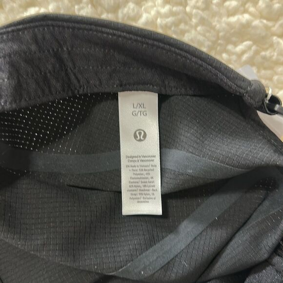 lululemon L/XL Black Unisex Fast & Free WovenAir Vent Running Hat - Picture 12 of 14